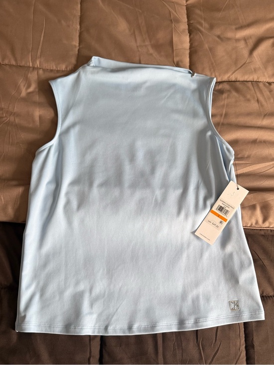 Calvin Klein Tops - NWT Calvin Klein Mock Neck Baby Blue Top